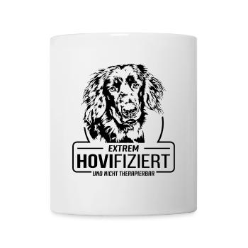 HOVIFIZIERT Hovawart Hundespruch Hund Wilsigns - Tasse - Weiß - Vorne