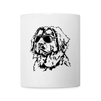 LEONBERGER cool lunettes de soleil chiens Wilsigns - Mug blanc - blanc - Devant