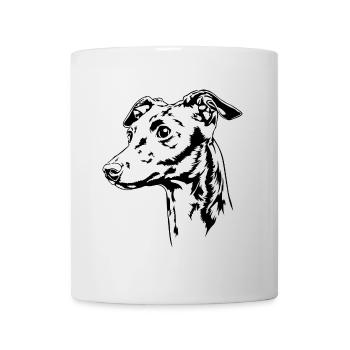 ITALIAN WIND CHIME Portrait of Wilsign's greyhound - Mug - white - Front