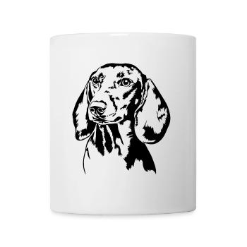 Dachshund Dachshund Teckel Dog Portrait Dogs - Mug - white - Front
