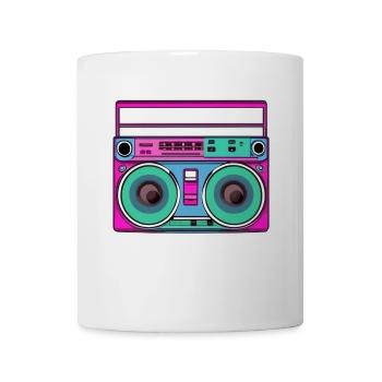 Ghetto Blaster Fluo - Mug - white - Front