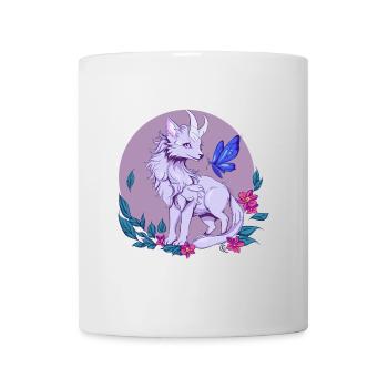 Renard fleuri - Mug blanc - blanc - Devant