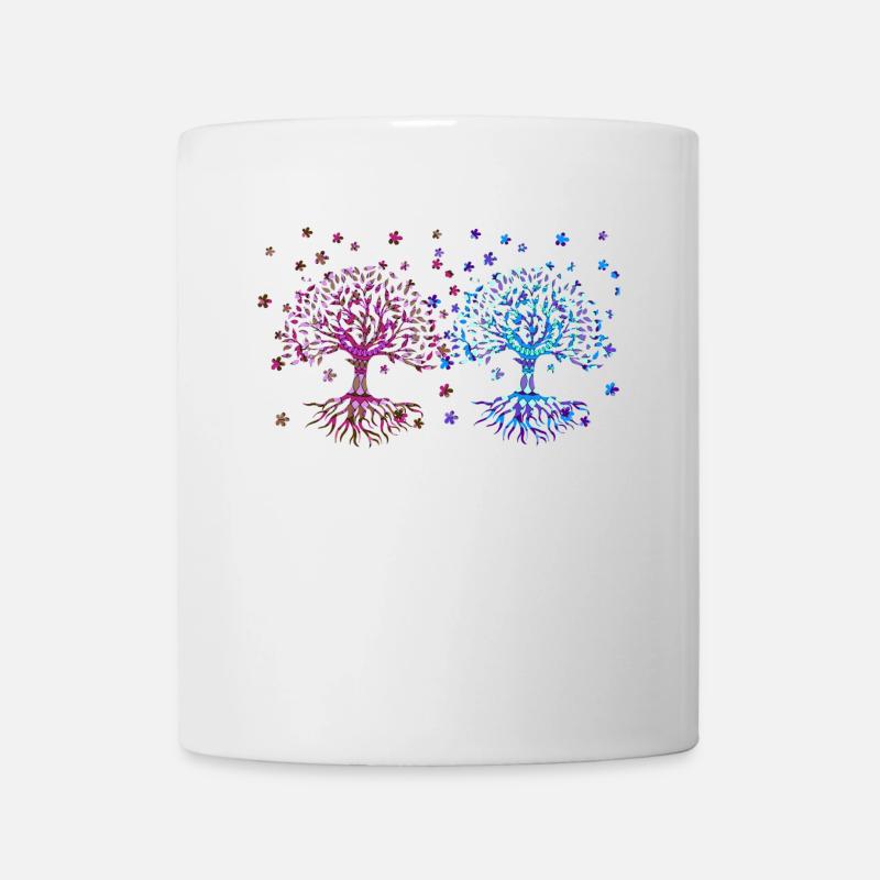 Arbre de Vie, Arbre De Vie, Arbres - Mug blanc - blanc