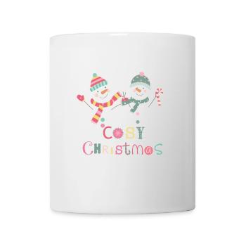 Fun Winter Snowman Colorful Cozy Christmas - Mug - white - Front