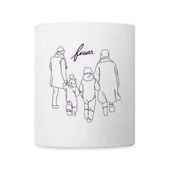 Love me tender Forever, Aimons nous pour toujours - Mug blanc - blanc - Devant
