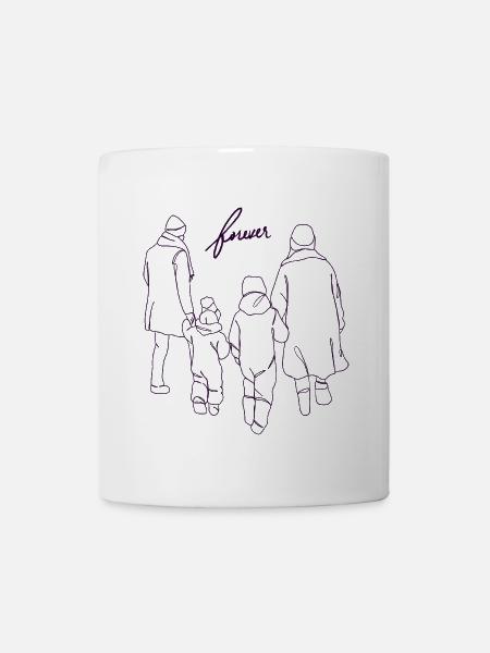 Love me tender Forever, Aimons nous pour toujours - Mug blanc - blanc