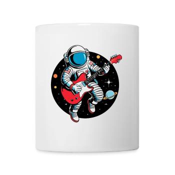 Rétro Electrique Guitariste Astronaute - Mug blanc - blanc - Devant