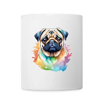 Aquarelles de carlin - Mug blanc - blanc - Devant