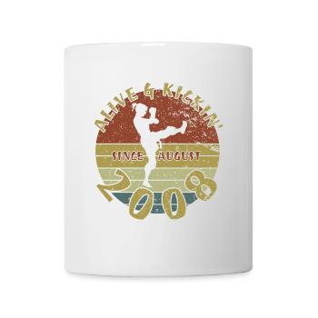 16. Geburtstag Vivant et dynamique depuis 08/2008 - Mug blanc - blanc - Devant