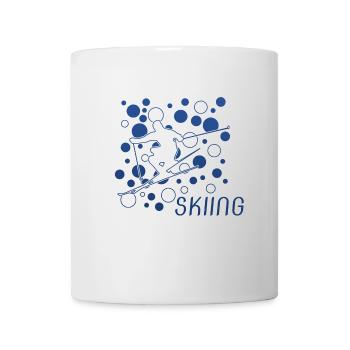 Skiing Ski - Tasse - Weiß - Vorne
