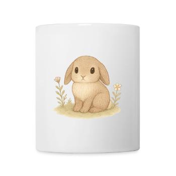 Nordischer Wald - Hase - Tasse - Weiß - Vorne