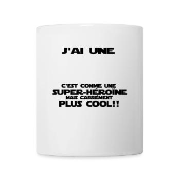 j'ai une super tata - Mug blanc - blanc - Devant