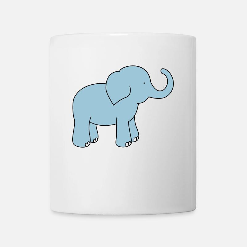 Elefant - Tasse - Weiß