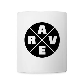 Techno - Techno music - Rave - Raver - Tasse - Weiß - Vorne