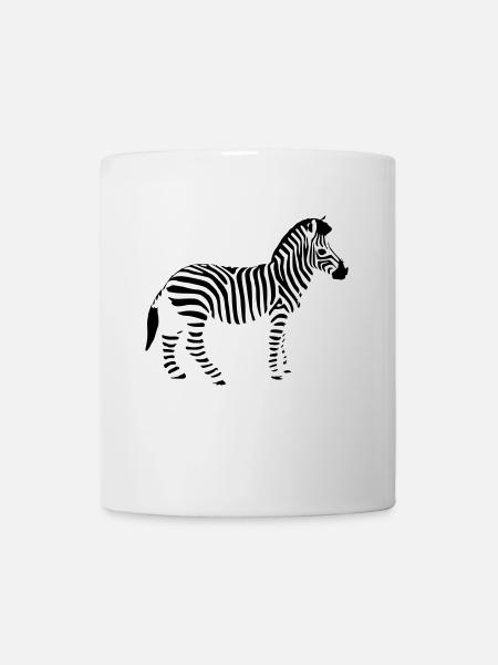 Zebra - Tasse - Weiß