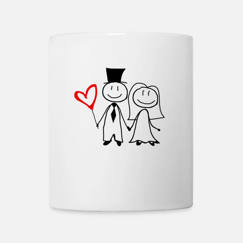 Hochzeitspärchen - Tasse - Weiß