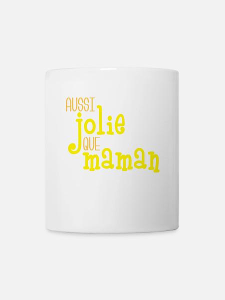 Aussi jolie que maman - Mug blanc - blanc