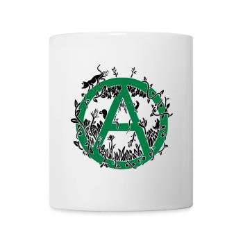 Ökoanarchismus Bicolor - Tasse - Weiß - Vorne