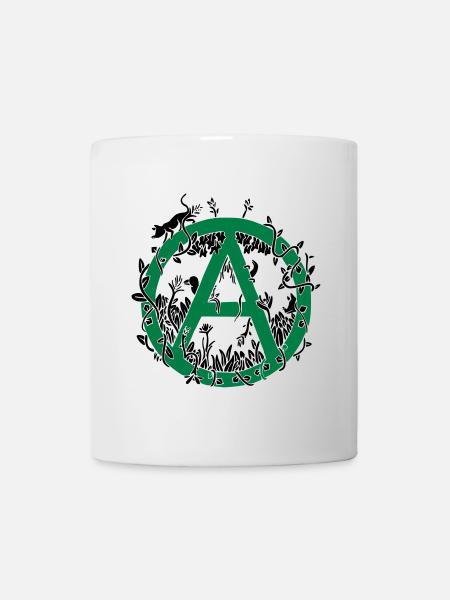 Écoanarchisme Bicolor - Mug blanc - blanc