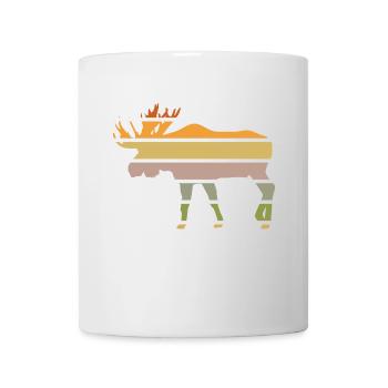 forest dweller moose from the forest moose-sunset - Mug - white - Front