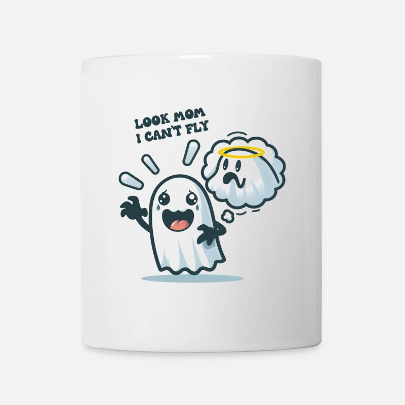 Look Mom I Can't Fly - Mug - white