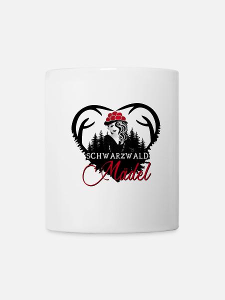 Schwarzwald Mädel - Tasse - Weiß