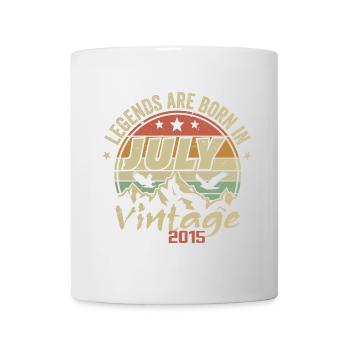 Anniversaire Millésime - Fabriqué en Juillet 2015 - Mug blanc - blanc - Devant