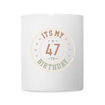 Es ist mein 47. Geburtstagsgeschenk 47 Jahre - Tasse - Weiß - Vorne