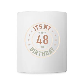 C'est Mon 48e Anniversaire Cadeau 48 Ans - Mug blanc - blanc - Devant