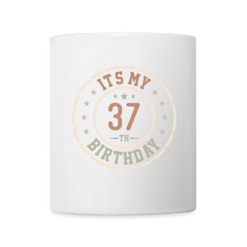 C'est Mon 37e Anniversaire Cadeau 37 Ans - Mug blanc - blanc - Devant