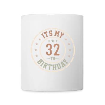 Es ist mein 32. Geburtstagsgeschenk 32 Jahre - Tasse - Weiß - Vorne