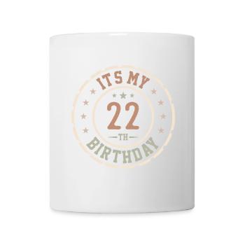 C'est Mon 22e Anniversaire Cadeau 22 Ans - Mug blanc - blanc - Devant