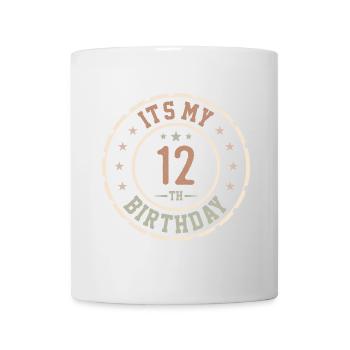 Es ist mein Geschenk zum 12. Geburtstag 12 Jahre - Tasse - Weiß - Vorne