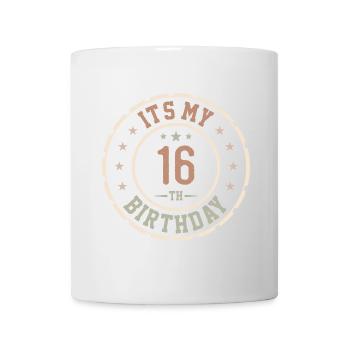 Es ist mein 16. Geburtstag 16 Jahre altes Geschenk - Tasse - Weiß - Vorne
