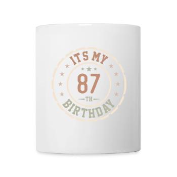C'est Mon 87e Anniversaire Cadeau 87 Ans - Mug blanc - blanc - Devant