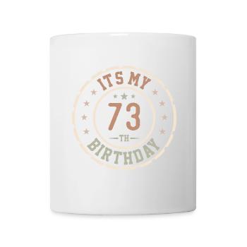 Es ist mein 73. Geburtstagsgeschenk 73 Jahre - Tasse - Weiß - Vorne