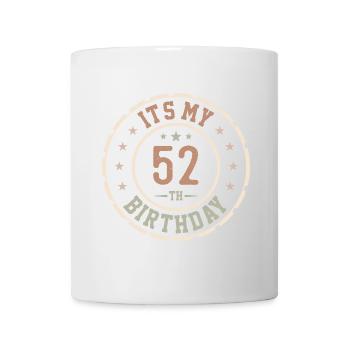 Es ist mein 52. Geburtstag 52 Jahre altes Geschenk - Tasse - Weiß - Vorne