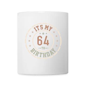 C'est Mon 64e Anniversaire Cadeau 64 Ans - Mug blanc - blanc - Devant