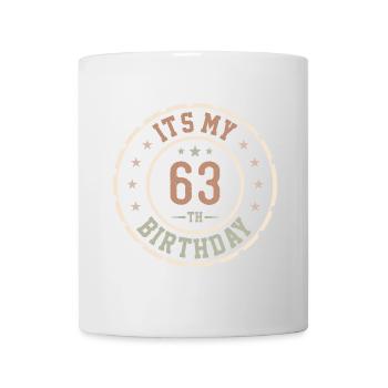 Es ist mein 63. Geburtstagsgeschenk 63 Jahre - Tasse - Weiß - Vorne