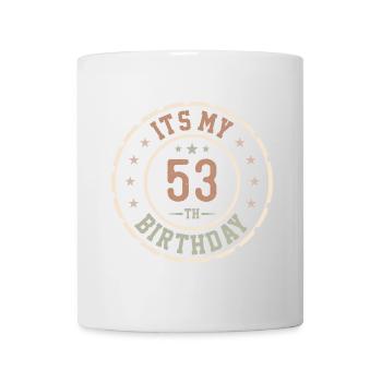 Es ist mein 53. Geburtstag 53 Jahre altes Geschenk - Tasse - Weiß - Vorne