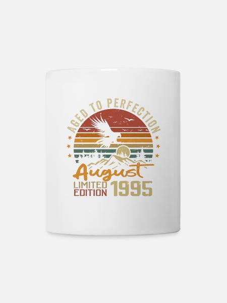 Jahrgang August 1995 Geburtstagsgeschenk August 1995 - Tasse - Weiß