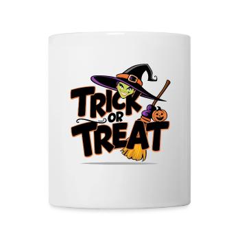 Sorcière d’Halloween Trick Or Treat - Mug blanc - blanc - Devant