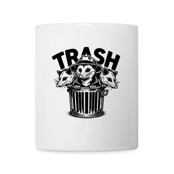 3 cool possums trash gang in the trash can - Mug - white - Front
