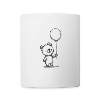 Teddy Bear and Balloon, Cute Teddy Bear, Teddy Bear - Mug - white - Front