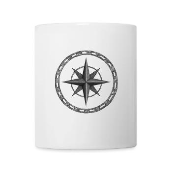 Kompass, Abenteurer, Reisen & Erkundung - Tasse - Weiß - Vorne