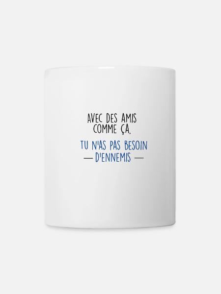 amis/ennemis - Mug blanc - blanc