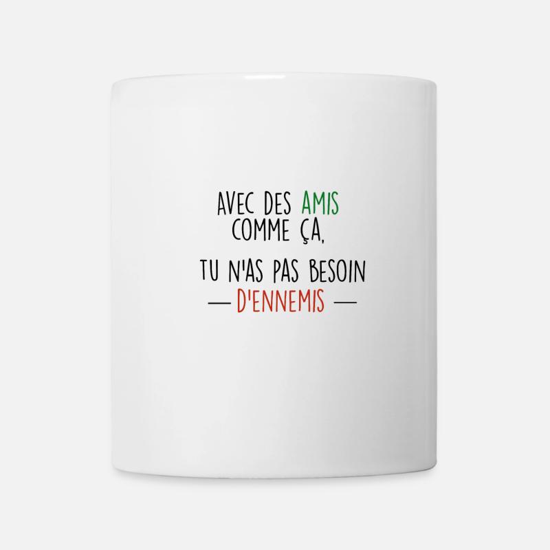 amis/ennemis3 - Mug blanc - blanc