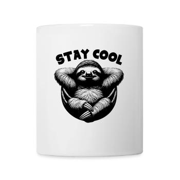 Funny sloth, stay cool, that's important - Mug - white - Front