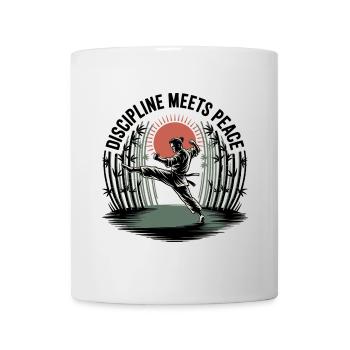 Discipline Meets Peace - Mug - white - Front