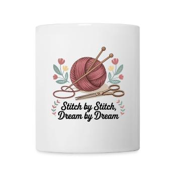 Point par point, rêve par rêve - Mug blanc - blanc - Devant